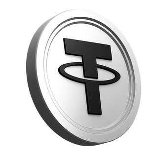 Tether USDT monetos vaizdas platformos informacinėje skiltyje